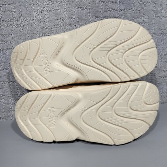 Hoka Ora Recovery Mules Unisex Size US L7 M9 Vanilla Tan Slip-On Slides Sandals - Picture 10 of 11